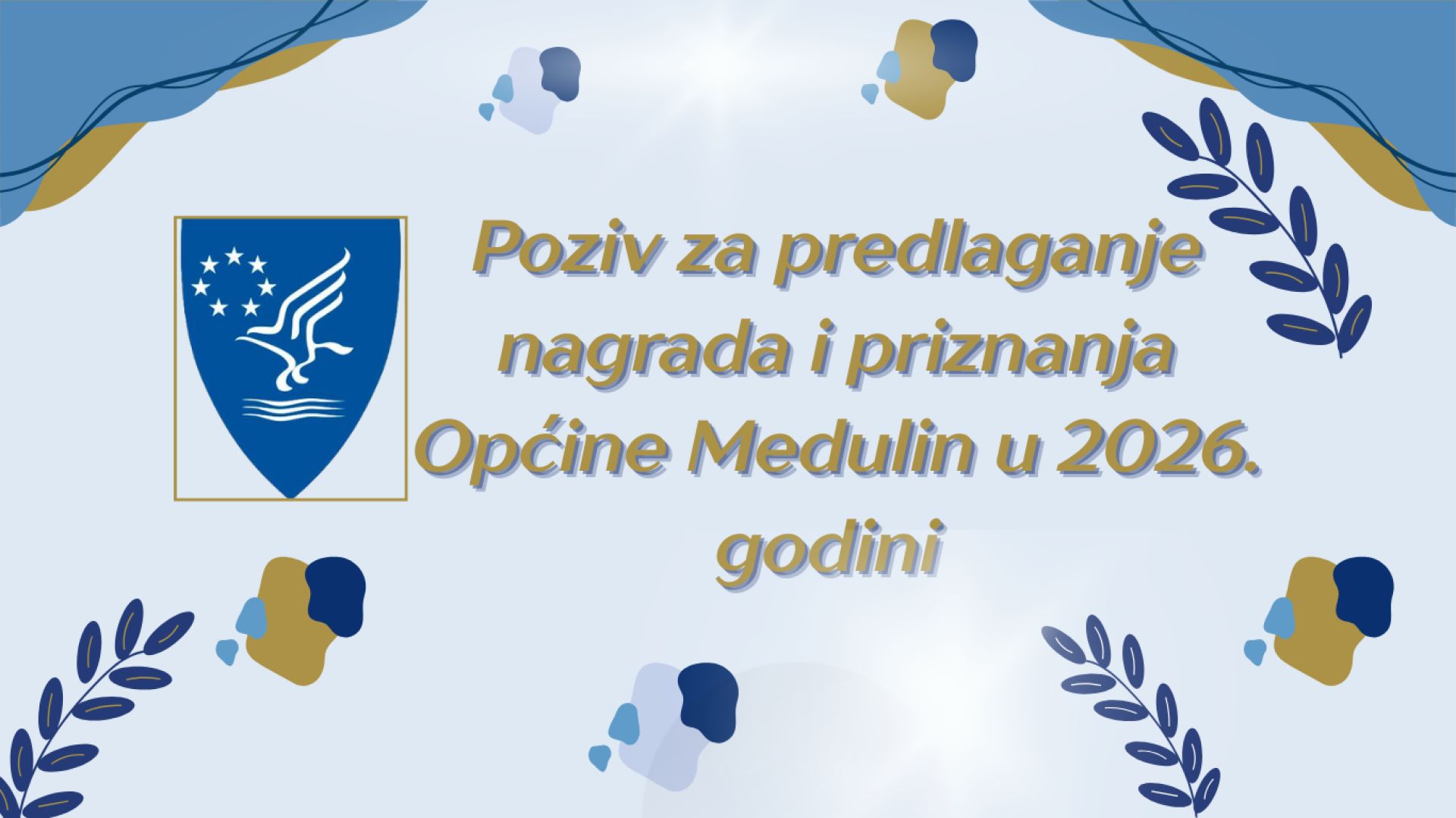 Poziv za predlaganje nagrada i priznanja Općine Medulin u 2026. godini